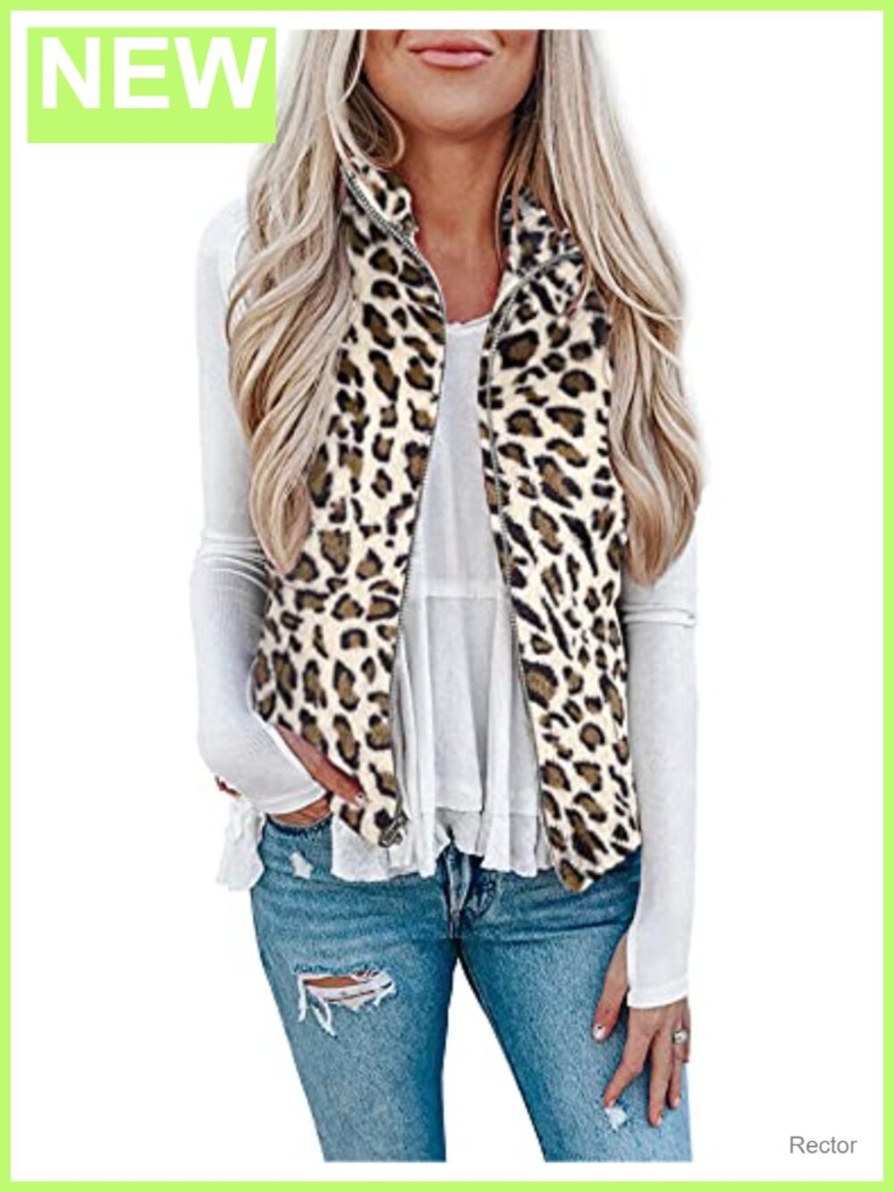 LOMON Womens Fuzzy Sherpa Fleece Vest Lightweight Sleeveless Zipper Cardigan